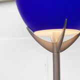 Vintage postmodern floor lamp in Italian glass by Lucente.