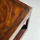 Campaign style mahogany coffee table