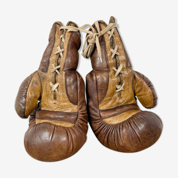 Gants de boxe en cuir vintage