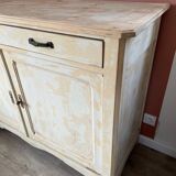 Parisian buffet with white beige patina