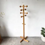Modernist coat rack in solid pine, 1970s