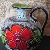 Vintage floral pitcher