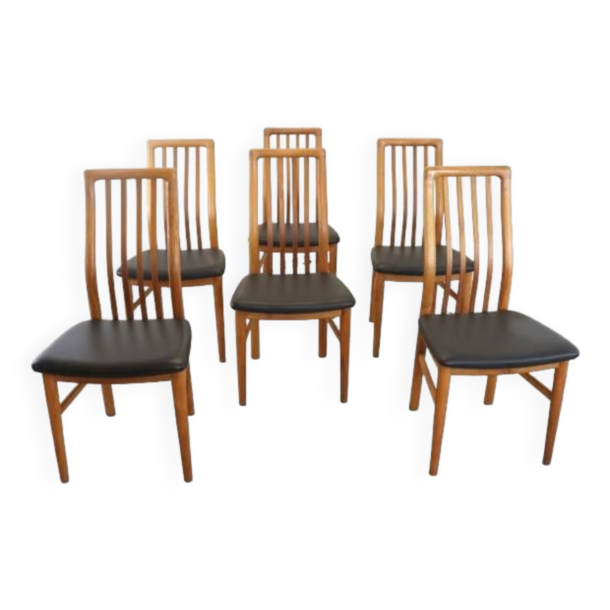 Set van 6 Kai Kristiansen voor Schou Andersen stoelen 'Lille Arden'