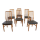 Set van 6 Kai Kristiansen voor Schou Andersen stoelen 'Lille Arden'