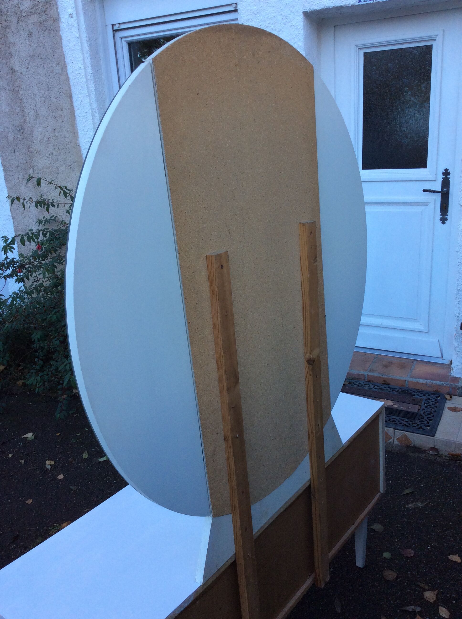 Dressing table mirror triptych 1970 vintage