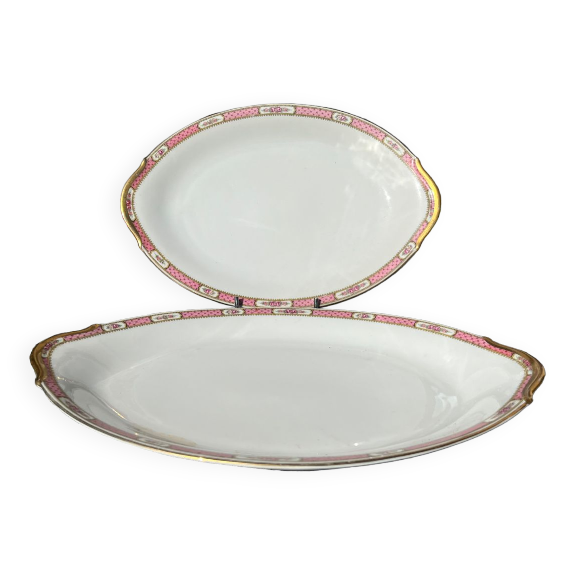 Pair of Limoges B & D serving dishes