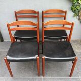 Four scandinavian johansson chairs