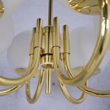 Brass chandeliers with 6 globes