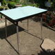Green vintage formica table 60
