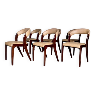 Set of 6 Baumann gondola chairs