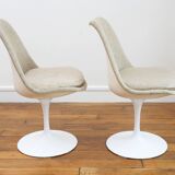 2 Chaises – Tulipe - Eero SAARINEN – Knoll - Pivotante