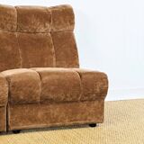 2 vintage velvet armchairs from the 1960s