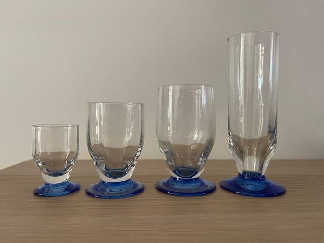 Daum Nancy crystal glassware set