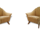 1/2 Fauteuil années 50 sculpturals