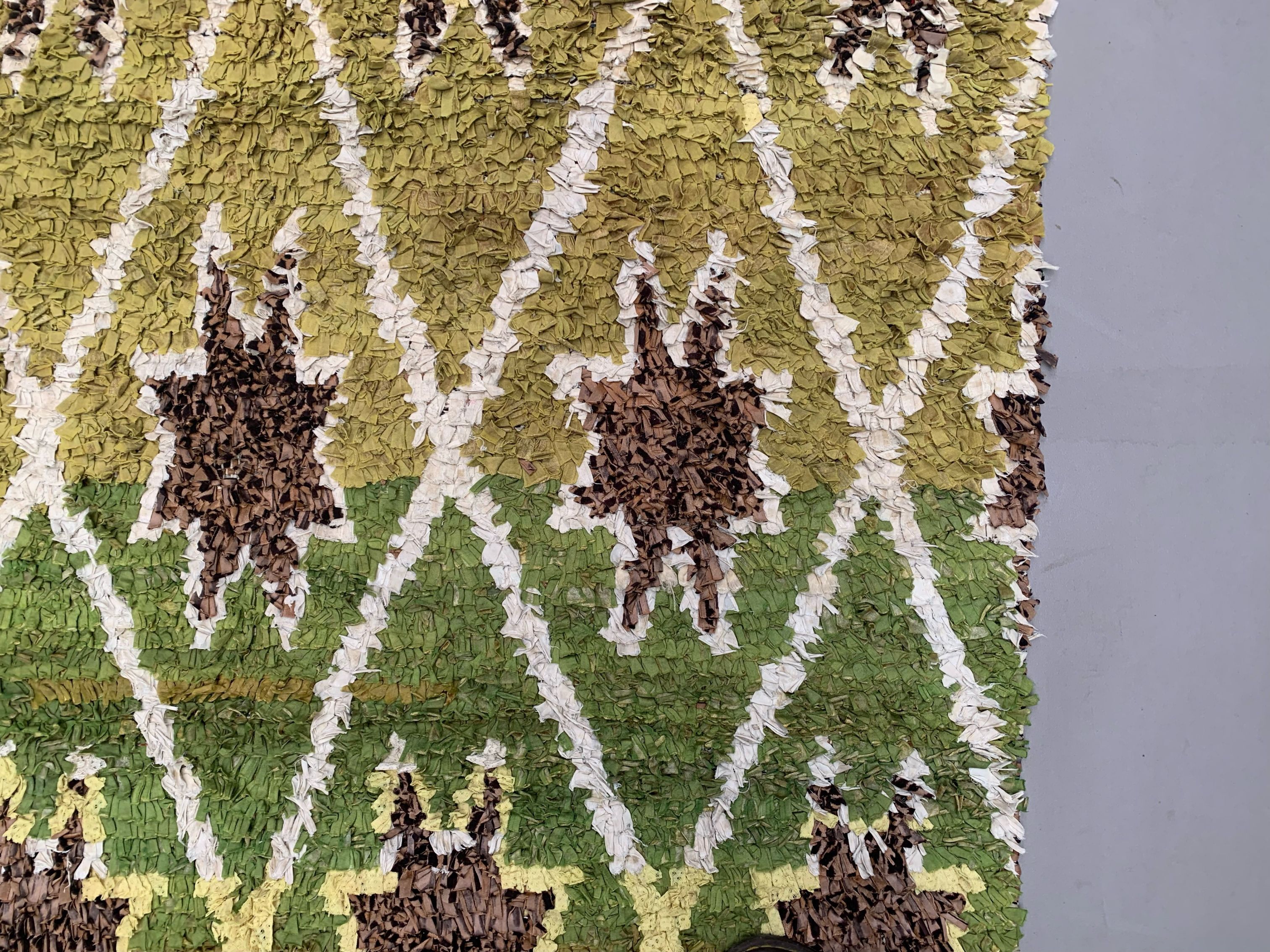 Vintage Moroccan Berber Boucherouite Rug 210x148 cm Atlas, Tribal