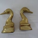 2 greenhouse animal books brass bronze duck