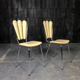 Pair of chairs "Petals" 70s