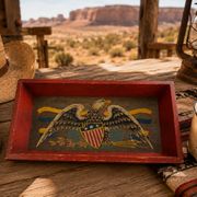 Vintage Yorkraft Inc. plate – American eagle – USA, 1960s