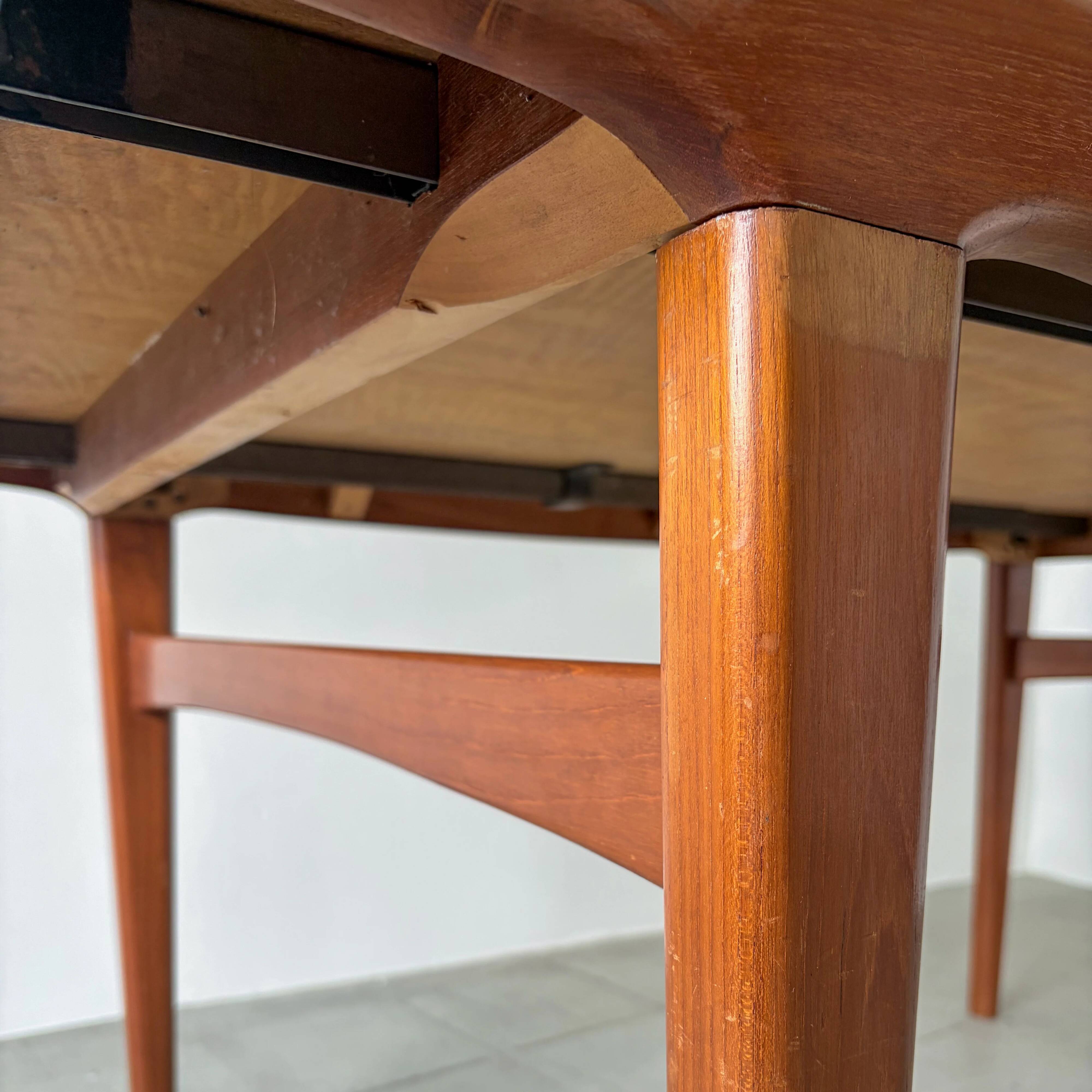 Scandinavian dining table in teak