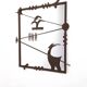 Contemporary Wall Mirror with Iron Frame, Italy