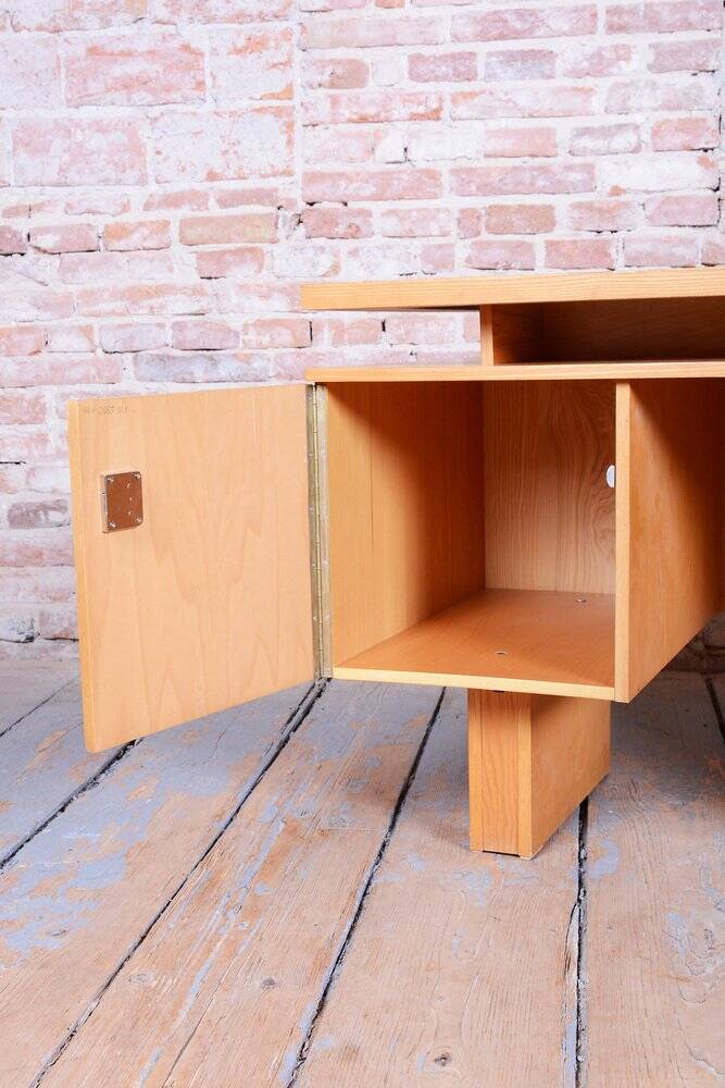 Mid-Century Ash Writing Desk, Czechoslovakia, 1960s