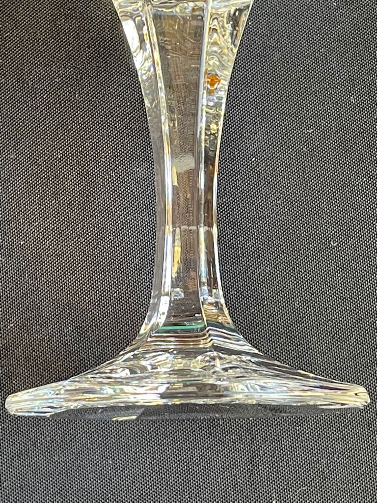 Bohemia - glasses on foot (6) - Modern mid-century - Lead crystal 24% Pbo