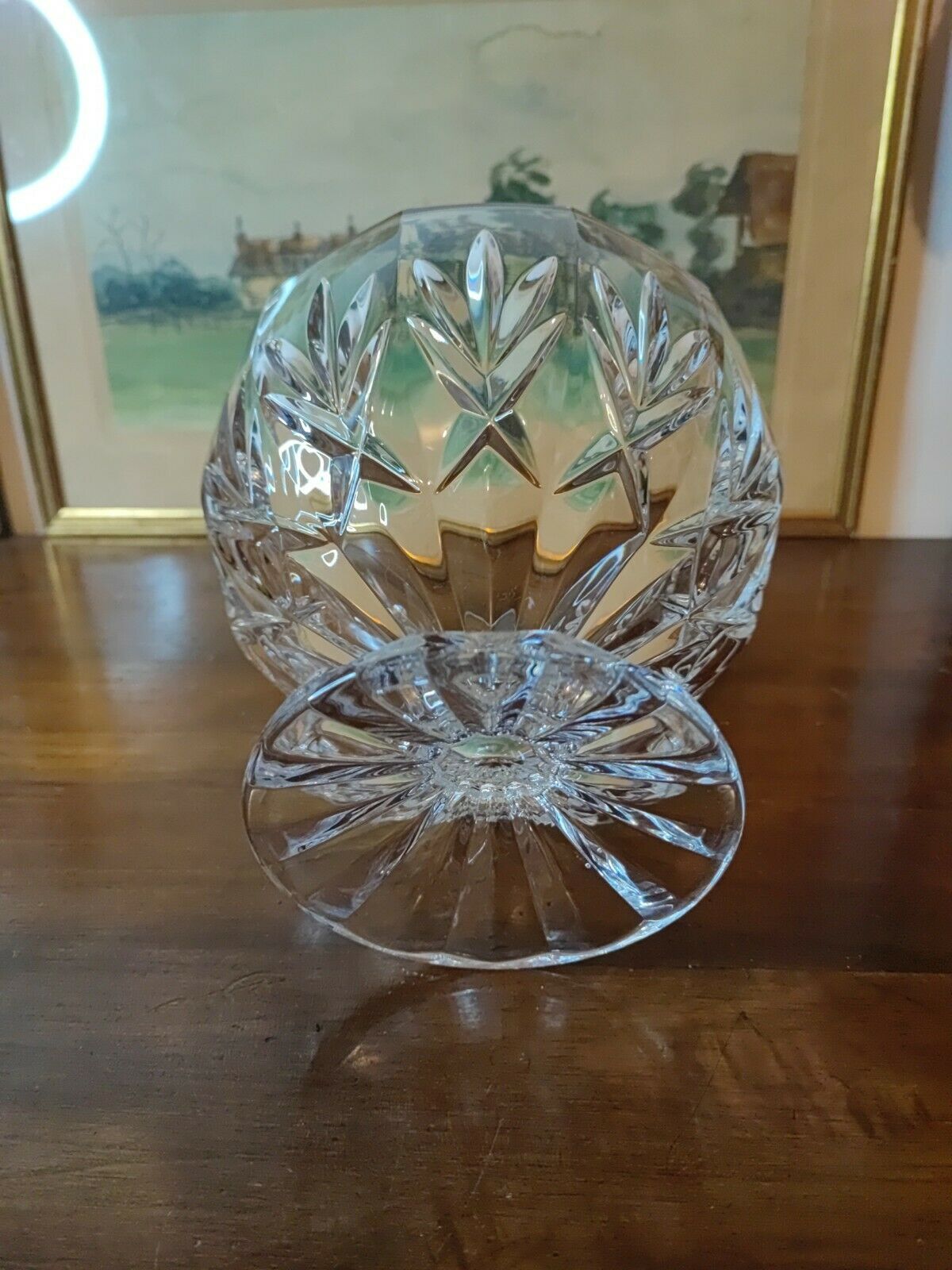 Coupe en cristal sur pied douche