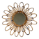 1950s rattan sun mirror France