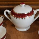 Digoin Sarreguemines earthenware coffee service