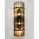Contemporary Modern Smoked-Fumè Glass Pipes Wall Sconces-Set of Two
