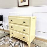 Vintage chest of drawers beige paint