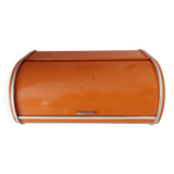 Vintage orange bread hutch