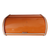 Vintage orange bread hutch