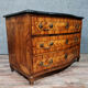 Curved chest of drawers Louis XV period in precious wood marquetry around 1750