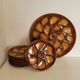 Service à huitres vintage faïence Salins France 9 assiettes et plat