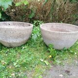 Pair of cement planters