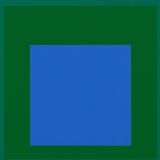 Josef ALBERS: Homage to the Square, Blue Look - Colour Screen Print