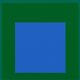 Josef ALBERS: Homage to the Square, Blue Look - Colour Screen Print