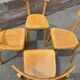 4 chaises bistrot viennoises Baumann en bois courbé