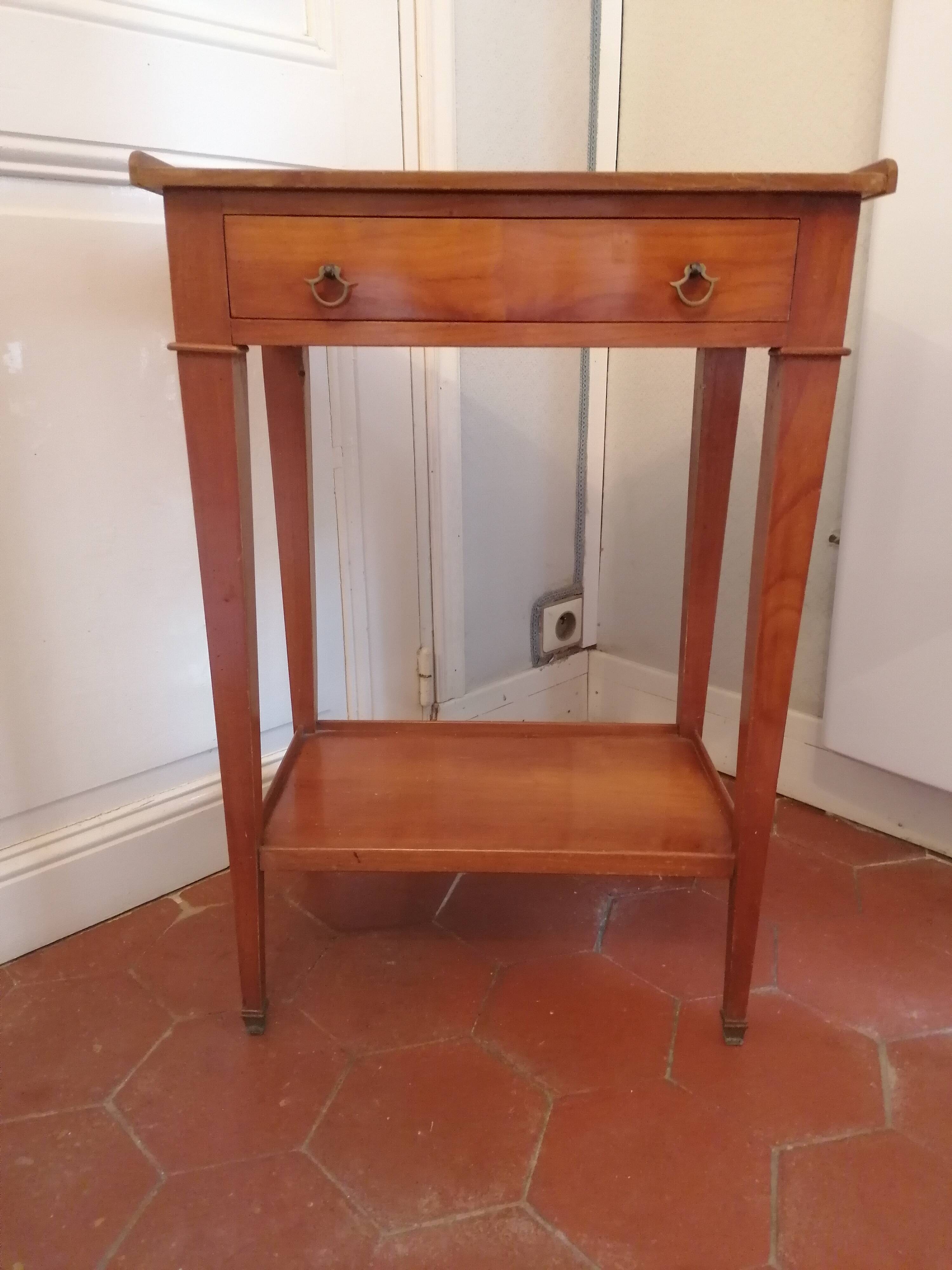 bedside table or small side table