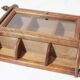 Glass-wood shelf