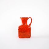 Red ceramic vase, Italian design, 1960s, made in Italy