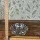 Vintage glass ashtray with star decoration