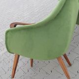 Rare pair of chairs 50s design