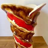 Large ceramic vase signed