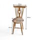 Rustic style chair in raw solid pine with heart.