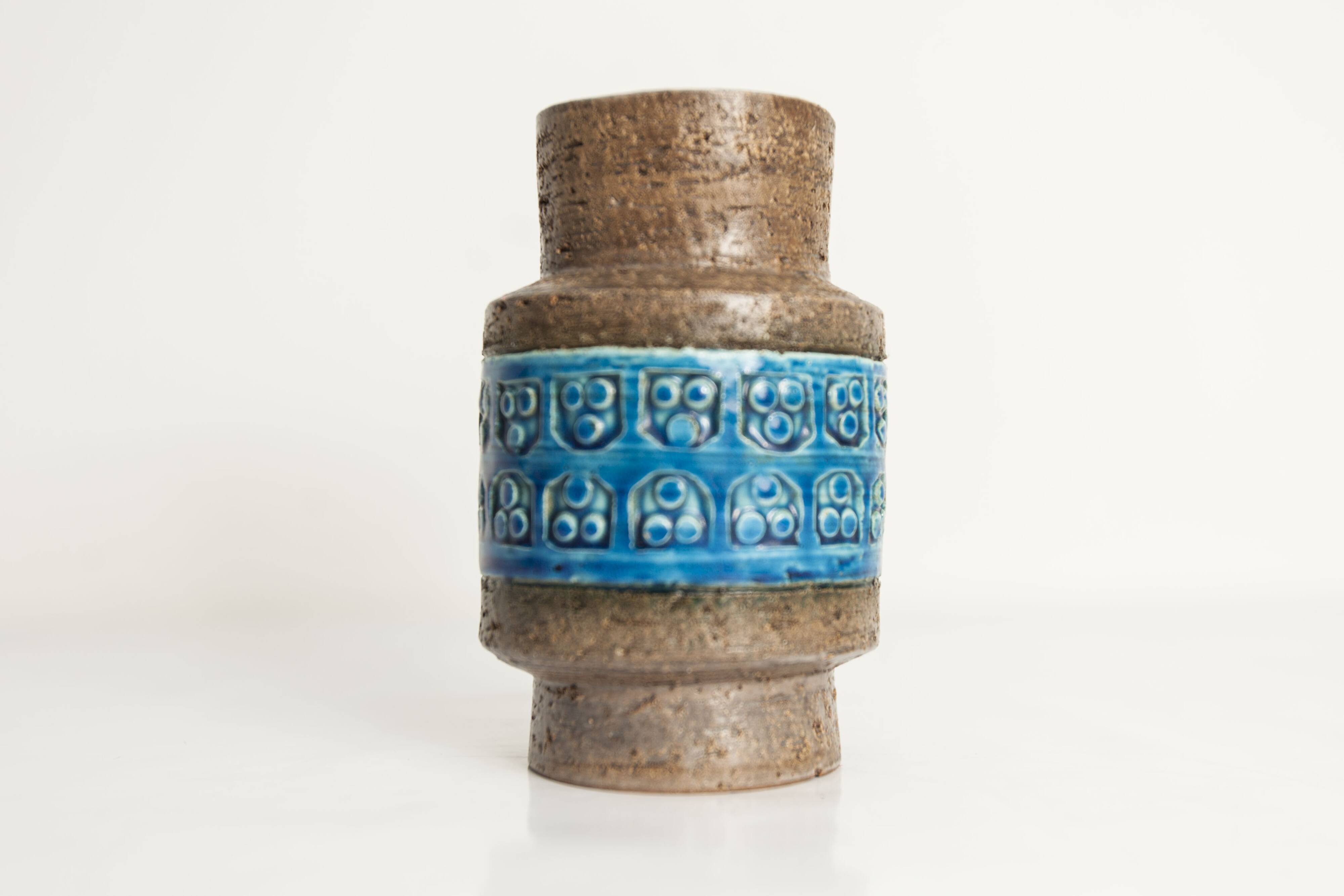 Vintage Italian vase by Aldo Londi for Bitossi 1960 Height 12cm