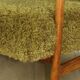 Vintage armchair, 1970s, red fox - high pile Camel