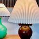 Vintage Italian Murano glass amphora-shaped table lamp, 1950s