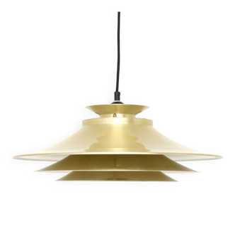 Lampe Vitrika dorée, Danemark, années 1970